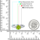 Cushion Cut Art Deco Engagement Ring Simulated Cubic Zirconia 925 Sterling Silver