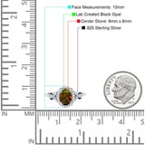 Oval Engagement Ring Halo Simulated Cubic Zirconia 925 Sterling Silver