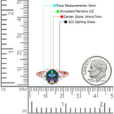 Vintage Style Wedding Ring Marquise Simulated Cubic Zirconia 925 Sterling Silver