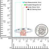 Solitaire Accent Twisted Fashion Ring Princess Cut Simulated Cubic Zirconia 925 Sterling Silver