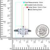 Marquise Art Deco Emerald Cut Wedding Bridal Ring Simulated Cubic Zirconia 925 Sterling Silver