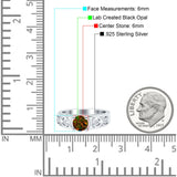 Art Deco Wedding Bridal Engagement Ring Band Round Simulated Cubic Zirconia 925 Sterling Silver