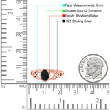 Infinity Twisted Wedding Ring Oval Cut Simulated Cubic Zirconia 925 Sterling Silver