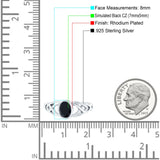 Infinity Twisted Wedding Ring Oval Cut Simulated Cubic Zirconia 925 Sterling Silver