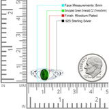 Infinity Twisted Wedding Ring Oval Cut Simulated Cubic Zirconia 925 Sterling Silver