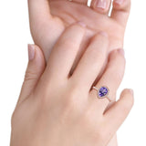 14K Gold 1.48ct Teardrop Pear 8mmx6mm G SI Diamond Engagement Wedding Ring