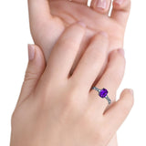 Twisted Rope Hidden Halo Oval Engagement Ring Cubic Zirconia 925 Sterling Silver