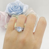 Two Piece Floral Ring