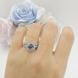 Two Piece Floral Ring