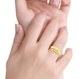 Classical Simple Signet Plain Band High Polished Solid 925 Sterling Silver Mens Ring (8mm)