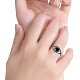 Braided Cable Split Engagement Ring Simulated Cubic Zirconia 925 Sterling Silver