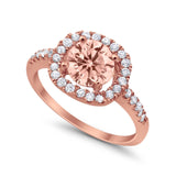 Solitaire Accent Wedding Ring Round Simulated CZ 925 Sterling Silver