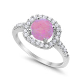 Solitaire Accent Wedding Ring Round Simulated CZ 925 Sterling Silver