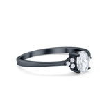 Art Deco Oval Engagement Ring Cubic Zirconia 925 Sterling Silver