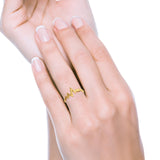 Simple Plain Petite Dainty Heart Beat Band Ring 925 Sterling Silver