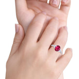 Vintage Style Wedding Ring Marquise Simulated Cubic Zirconia 925 Sterling Silver