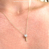 Diamond Palm Tree Necklace