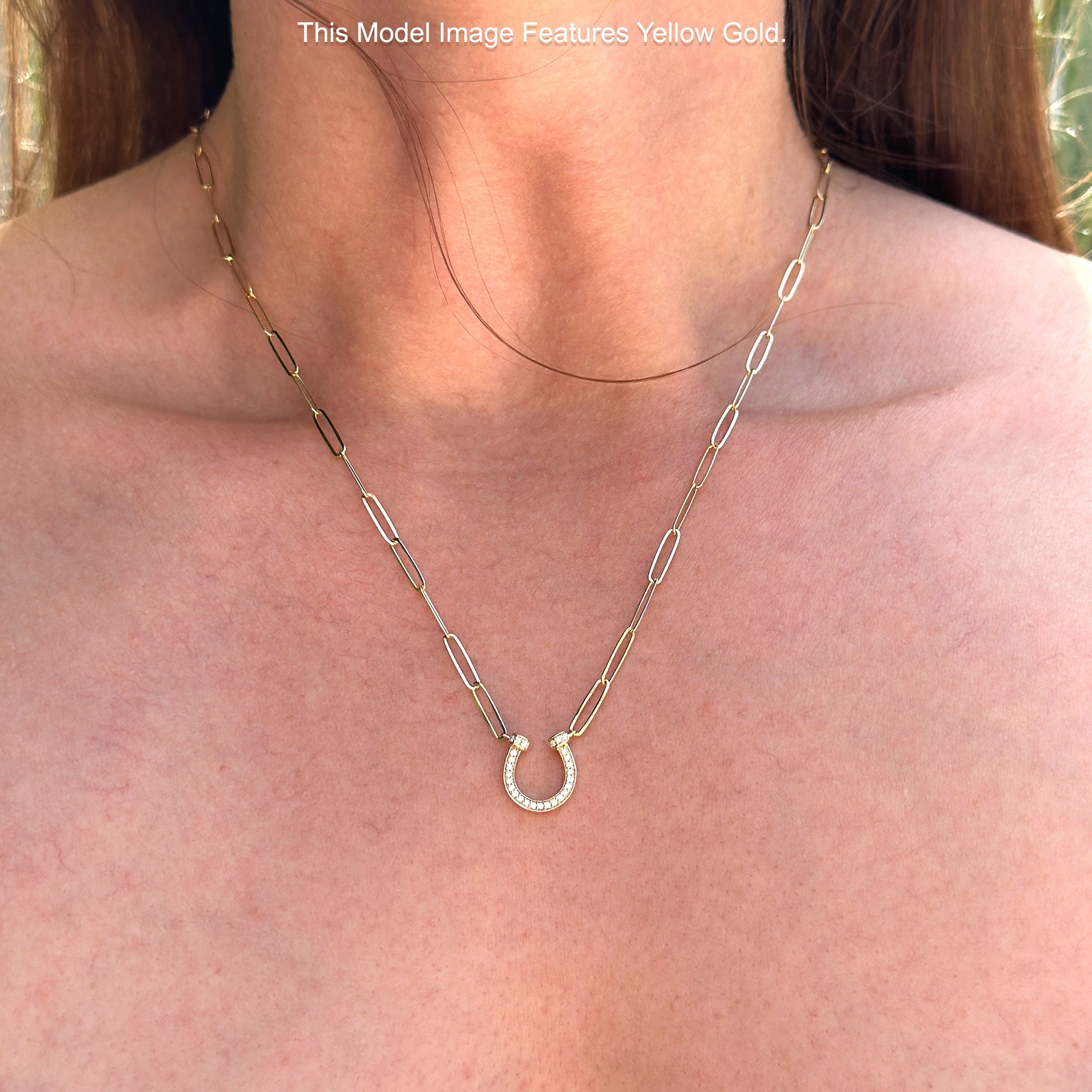 Diamond Horseshoe Necklace
