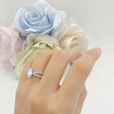 Marquise Split Shank X Ring