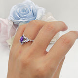 Marquise Filigree Floral Ring