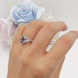 Marquise Filigree Floral Ring