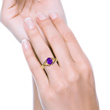 Split Shank Halo Oval Wedding Engagement Ring Black Round Simulated Cubic Zirconia 925 Sterling Silver