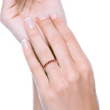 Eternity Wedding Band Rings Round Simulated CZ 925 Sterling Silver