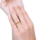 Eternity Wedding Band Rings Round Simulated CZ 925 Sterling Silver