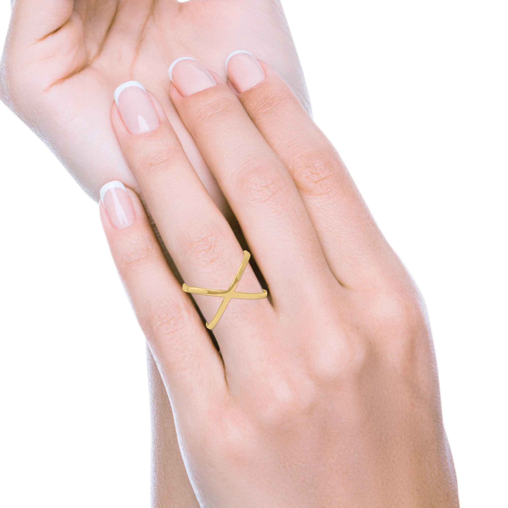 Criss cross thumb ring online