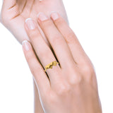 Minimalist Trendy Petite Dainty Snow Mountains Fashion Band Ring Solid 925 Sterling Silver Thumb Ring