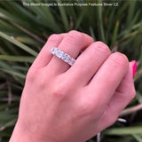 Asscher Cut Eternity Band