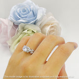Round Infinity Marquise Vintage Style Floral Ring Cubic Zirconia 925 Sterling Silver