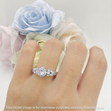 Vintage Style Round Engagement Ring Cubic Zirconia 925 Sterling Silver