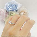 Round Beaded Marquise Vintage Style Cubic Zirconia Engagement Ring 925 Sterling Silver