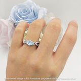 Round Cetlic Trinity Vintage Style Cubic Zirconia Ring 925 Sterling Silver