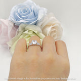 Art Deco Round Butterfly Ring Cubic Zirconia 925 Sterling Silver