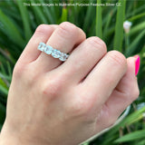 Cushion Cut Eternity Band