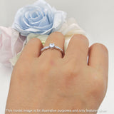 Heart Shaped Milgrain Marquise Vintage Style Promise Ring Cubic Zirconia 925 Sterling Silver