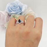 Marquise Filigree Floral Ring