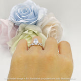Marquise Split Shank Infinity Twisted Ring Cubic Zirconia 925 Sterling Silver