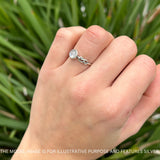 Tangled Knot Moonstone Ring Solid 925 Sterling Silver