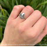 Octopus Ring Oxidized 925 Sterling Silver