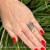 Butterfly Ring Oxidized Solid 925 Sterling Silver