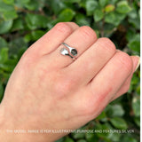 Spoon & Fork Ring Oxidized Thumb Band 925 Sterling Silver