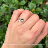 Spoon & Fork Ring Oxidized Thumb Band 925 Sterling Silver