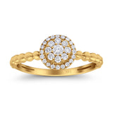 14K Gold 0.25ct Round 7.8mm G SI Promise Diamond Engagement Wedding Ring