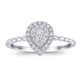 14K Gold 0.26ct Round 9mm G SI Promise Diamond Engagement Wedding Ring