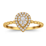 14K Gold 0.26ct Round 9mm G SI Promise Diamond Engagement Wedding Ring