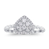 14K Gold 0.32ct Round 8.4mm G SI Promise Diamond Engagement Wedding Ring