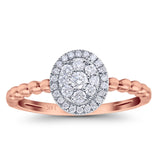 14K Gold 0.28ct Round 8.8mm G SI Solitaire Promise Diamond Engagement Wedding Ring